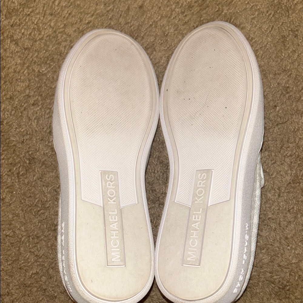 Michael Kors White Slip-On Shoes - Picture 5 of 7